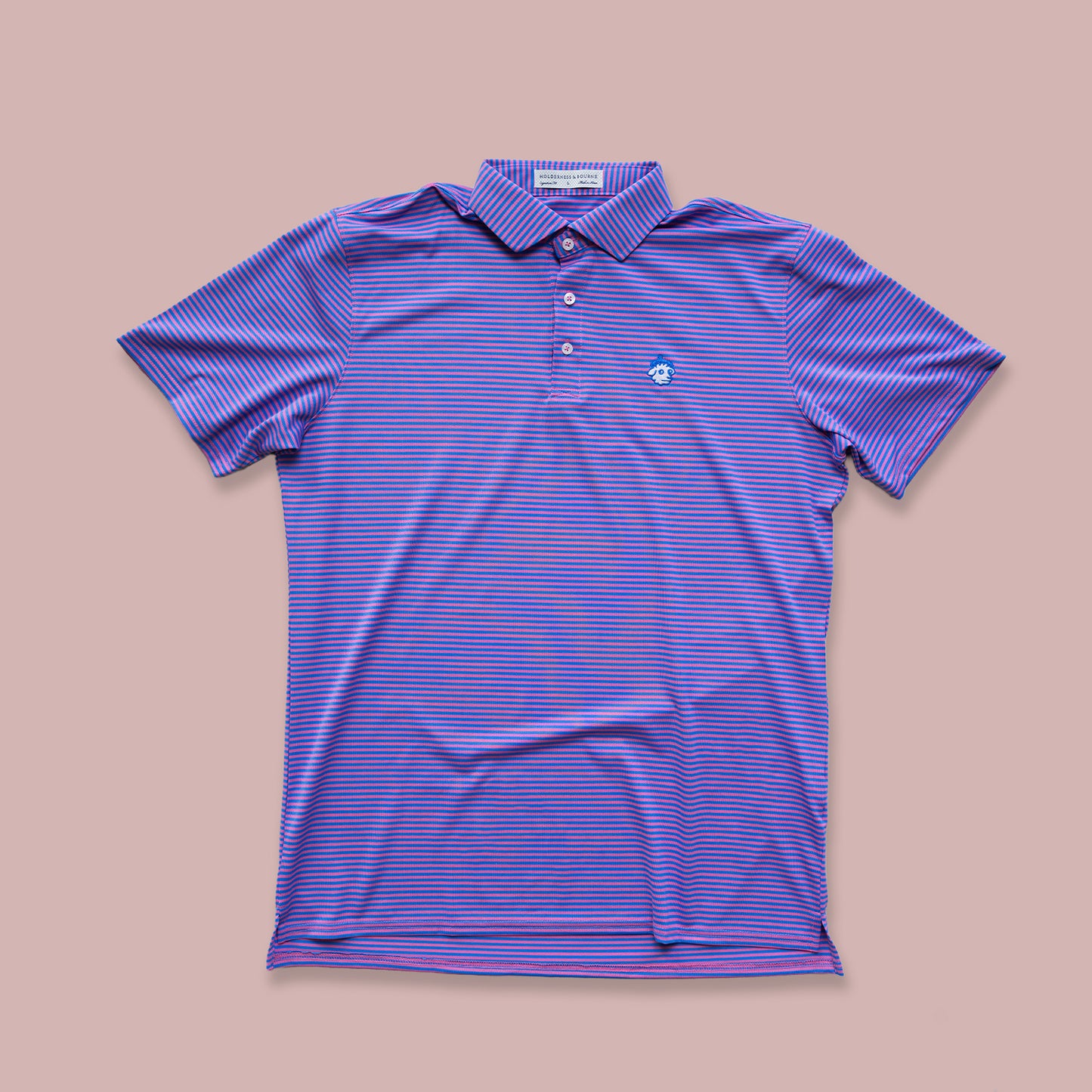 H&B Maxwell Polo -- Horizon Blue and Belmont