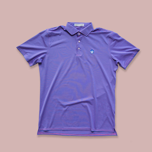 H&B Maxwell Polo -- Horizon Blue and Belmont