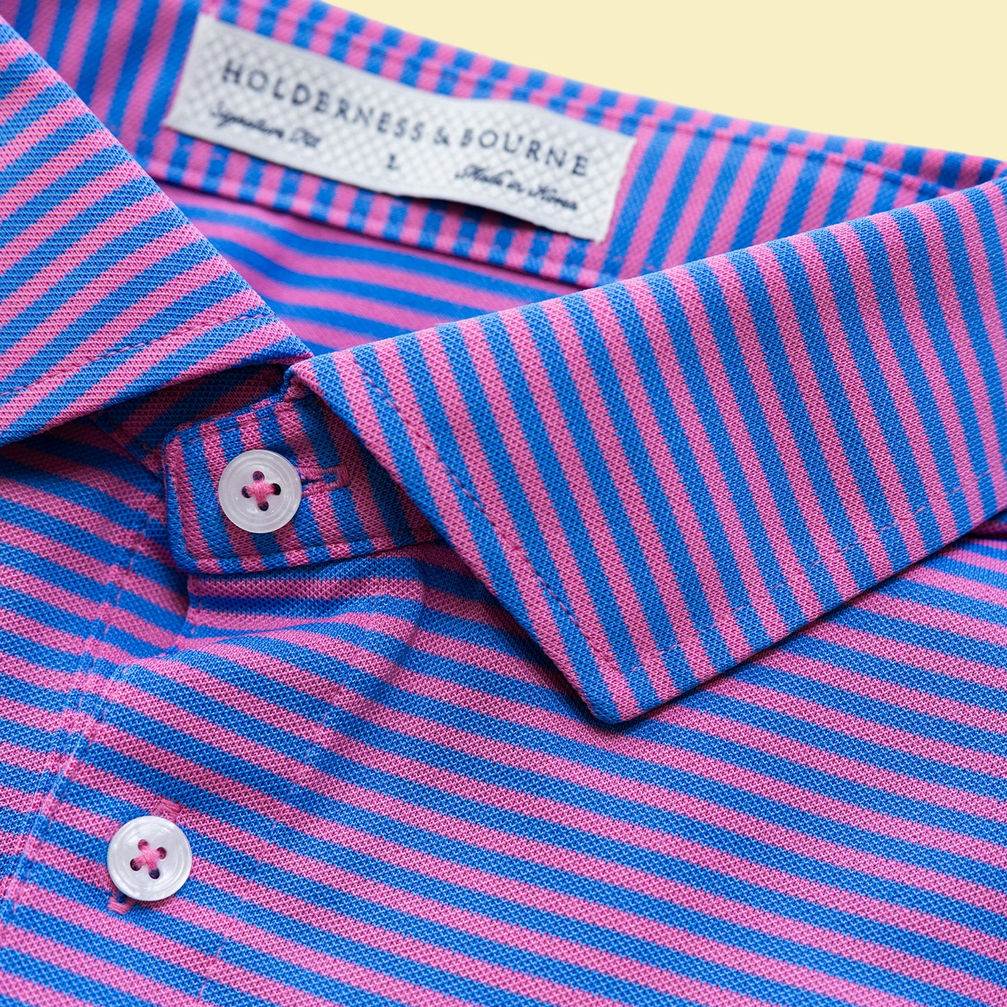 H&B Maxwell Polo -- Horizon Blue and Belmont